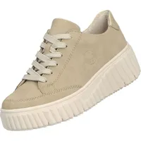 Rieker Schnürhalbschuhe in beige, Gr. 40 - Beige