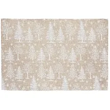 Atmosphera Créateur d'intérieur Tischset Weihnachtsbaum 45 x 30 cm Beige