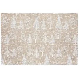 Atmosphera Créateur d'intérieur Tischset Weihnachtsbaum 45 x 30 cm Beige