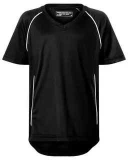 Basic Team Trikot JN386, schwarz/weiß, Größe L - schwarz/weiß - L