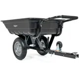 HW-ABS-TRAILER Anhänger für Rasentraktor und Quad 200 L, Transportanhänger bis 200 kg, Gartenanhänger aus ABS
