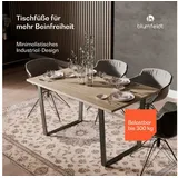 Blumfeldt Ayr Tischbeine Metall Schwarz Stabile Stahl-tischbeine für Esszimmer, Modernes Design, 72 cm Hoch, 72 cm Breit, Ideal für Industrielle – Minimalistische Räume, Tischgestell Schwarz