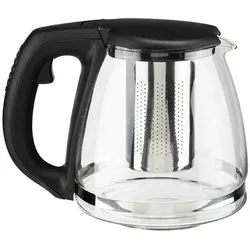 Haushalt International Glaskanne mit Edelstahl Filter 1,2L