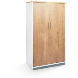 rocada Aktenschrank, 1058AW08 weiß, eiche 3 Fachböden 90,0 x 45,0 x 156,0 cm