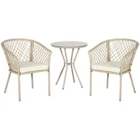 Outsunny Gartenmöbel, Set Polyester, Rattan