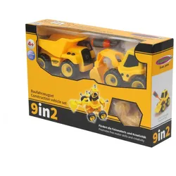 JAMARA Baufahrzeugset 9in2, Fahrzeug-Set, 4 Jahr(e), Kunststoff, Schwarz, Gelb