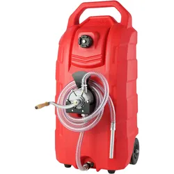 VEVOR Kraftstofftrolley 60L Kraftstoffkanister Benzinkanister PE 460x533x930mm Gaskraftstofftankbehälter 7,8 L/min Max. Durchfluss Ersatzkanister Benzintank Geeignet für Diesel, Schmieröl, Benzin