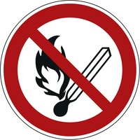NEUTRALWARE Hinweisschild Feuer etc. verboten rund 200mm PVC