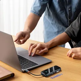 Baseus HUB USB-C na 4xUSB 3.0 dunkelgrau