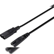 Sygonix SY-5043436 Strom Verlängerungskabel Schwarz 2.00 m