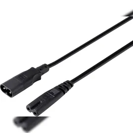 Sygonix SY-5043436 Strom Verlängerungskabel Schwarz 2.00 m