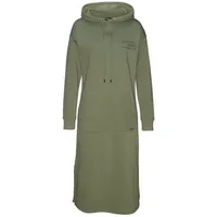 Buffalo Sweatkleid Midi Unifarben Moosgrün 32/34