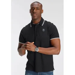 Poloshirt, Kurzarm, lockere Passform, Polokragen, für Tennis oder Golf, Gr. M (48/50), schwarz, , 21727450-M