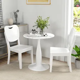 Homcom Esszimmertisch 70 x 74 x 70 cm weiß