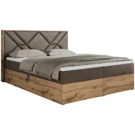 MKS Boxbett, GUNAR - 120/200 Braun Velvet - H3,