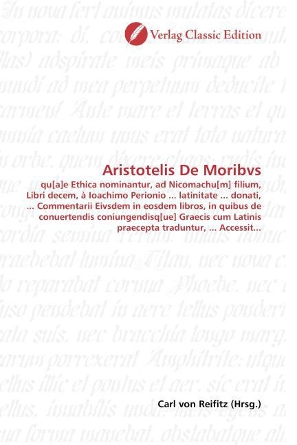 Aristotelis De Moribvs  Kartoniert (TB)