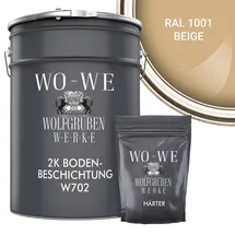 WO-WE 2K Epoxidharz Garagenfarbe Bodenbeschichtung W702 Beige 20 kg
