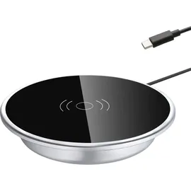 Kalb Material Für Möbel kalb 15W Einbau Ladegerät USB-C 60mm Schnell Ladestation für Smartphones Möbel Induktion Schnellladegerät Wireless Charger Platio