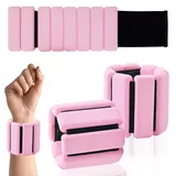 LUHOCIY 2 Stück Gewichte für Beine und Arme, Gewichtsmanschetten Hand, Gewichtsmanschetten fuß TrainingsgeräTe füR die Fitness Crowd, Weiches Silikonmaterial, Leicht zu Reinigen, Stilvolles Aussehen