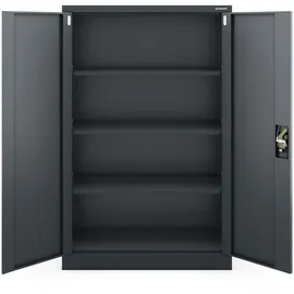 Jan Nowak C001K Aktenschrank 140 cm x 90 cm x 40 cm Grau