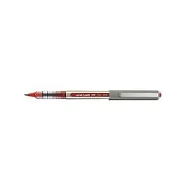 Uni-Ball eye fine UB-157E Tintenroller silber 0,4 mm, Schreibfarbe: rot, 12 St.