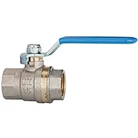 Riegler Kugelhahn Standardausfür, blauer Hebel, IG/IG, MS vern., G