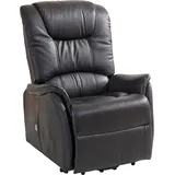 Duo Collection TV-Sessel - XXL - schwarz - Leder - mit Funktionen