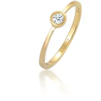 Elli DIAMONDS Elli DIAMONDS Ring Verlobung Solitär Diamant 0.06 ct. 585 Gelbgold Ringe Damen