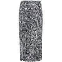 VIVANCE Midirock Damen Animalprint Schwarz/Weiß 38