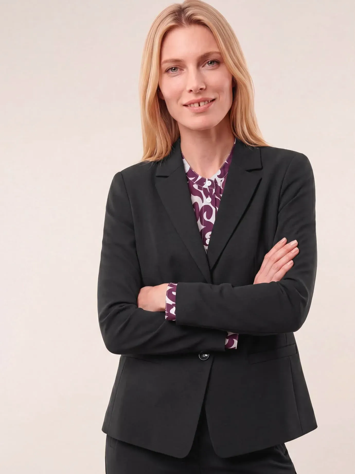 Walbusch Damen Kofferblazer Deluxe Schwarz