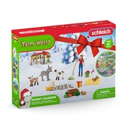 schleich 98983 Adventskalender 2023 FARM WORLD, ab 3 Jahren, FARM WORLD - Spielset, 24 Teile