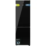 Cecotec Total No Frost Bolero CoolMarket Combi 456 Black Glass C. Höhe 201 cm und 59,5 cm Breite Max Inside mit VIP Tech, Inverter-Kompressor Plus, energiesparend, Glasablagen