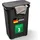 Novaliv 3 Stück Rattan Wäschekorb mit Deckel 60L Schwarz, Wäschebox Set Wäscheeimer Wäschebehälter modern für Bad Wäsche Schmutzwäsche, Wäschekörbe Schmutzwäschebehälter Sammler Korb