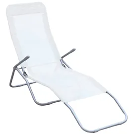 Gardenhome Formentera Kippliege 140 x 57 x 96 cm Weiß