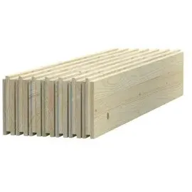 Palmako Gartenhaus-Fußboden Lotta 7,3 m2 276 x 276 cm Beige/Transparent/Weiß