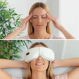 InnovaGoods InnovaGoods® Augenmassagegerät mit 4-in-1 Luftkompressions-Augenmassagegerät Eyesky