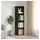 vidaXL Bücherregal 143 x 30 x 36 cm Schwarz Eiche