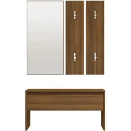 vidaXL Sitzbank Flurmöbel-Set 120 x 40 x 45 braun