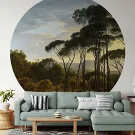 wall-art Runde Vliestapete 140 cm x 14 m mehrfarbig 1,4 m x 1,4 m