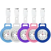 Krankenschwester Uhr, 5 Stück Schwesternuhr Ansteckuhr, Taschenuhr Schwesternuhrs, Krankenschwester Taschenuhrs mit Glow Pointer, Quarzuhr Pflegeuhr Fob Uhr für Arzt Pfleger Student Damen Herren