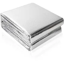 Dripex Isolierfolie Dämmfolie 1,2x3m Doppelseitige Aluminiumfolie Heizkörper Reflexionsfolie für Dächer Fenster Rohre Böden