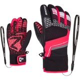 Ziener Lonzalo Ski-Handschuhe/Wintersport | wasserdicht, Primaloft, Black.neon pink, 4