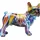 Kare Deko Figur Frenchie Bunt 24cm