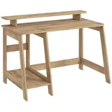 Livetastic Schreibtisch Country Nussbaumfarben / Beige