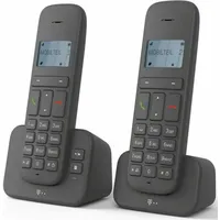 Telekom Telekom Sinus CA 37 duo schnurloses Telefon mit Anrufbeantworter Schnurloses DECT-Telefon (Mobilteile: 2, mit Anrufbeantworter & Freisprechen & 12-stelliges Dot-Matrix-Display)