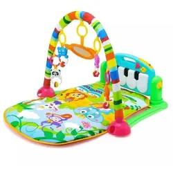 Spielmatte mit Aktivitäten und Klavier - grün