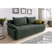 Collection AB Schlafsofa Kunstleder 2-Sitzer Grün