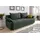 Collection AB Schlafsofa Kunstleder 2-Sitzer Grün