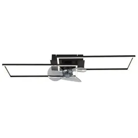 GLOBO Deckenventilator 90 cm Deckenventilator Schwarz