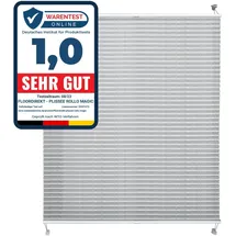 Floordirekt Plissee Faltrollo Magic 110 x 200 cm Silber